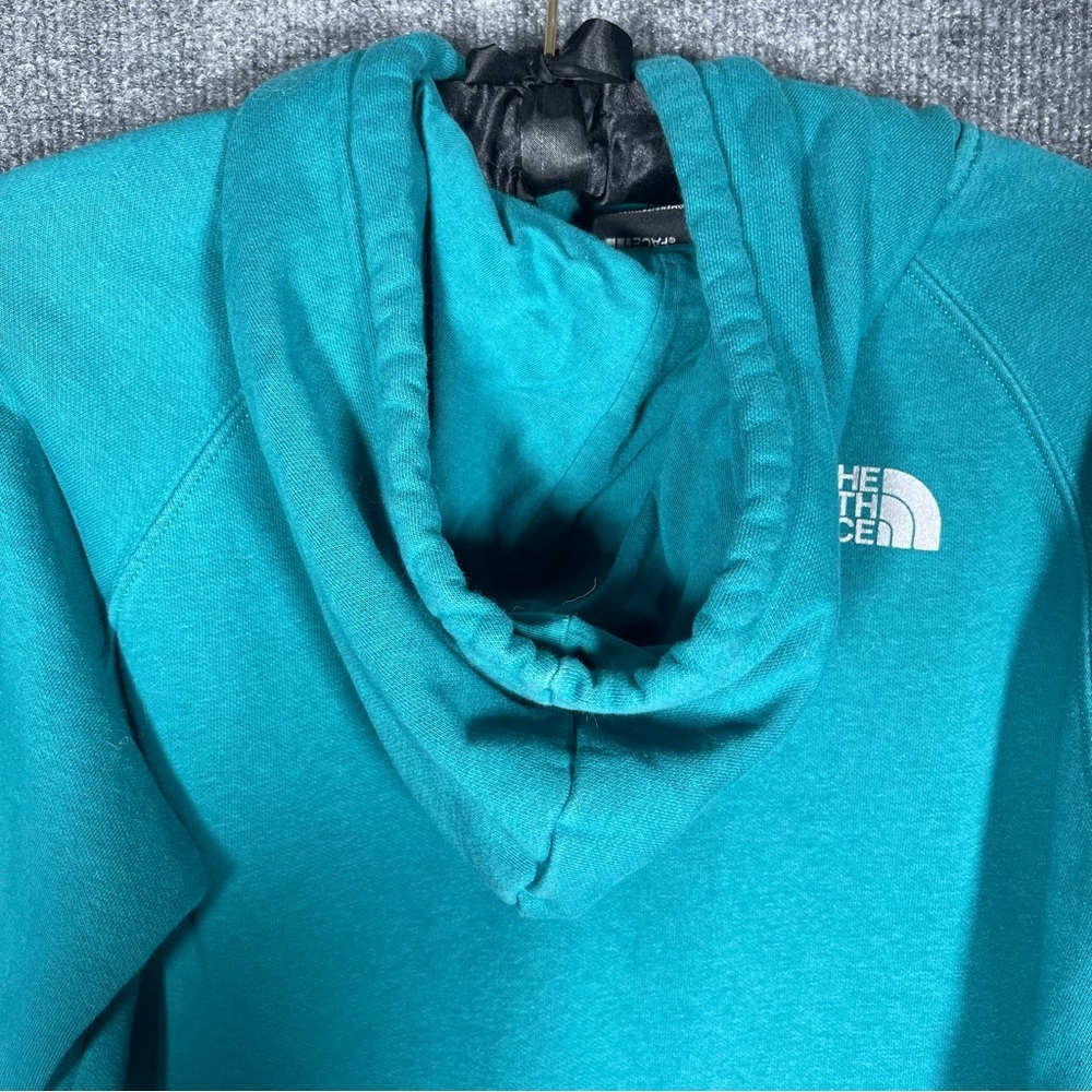 The North Face Women’s Small Never Stop Exploring‎ Logo Teal Hooded Sweatshirt - Picture 7 of 10